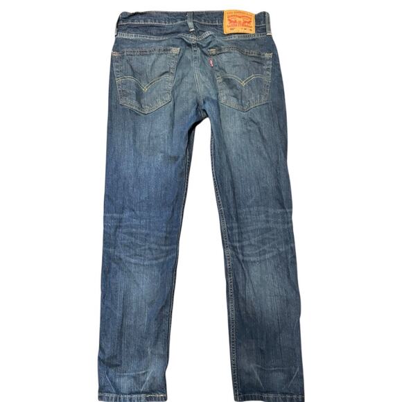 Levi’s 502 Taper Flex Jeans W30 L30 Dark Wash Water<Less Men’s Denim - Picture 3 of 7